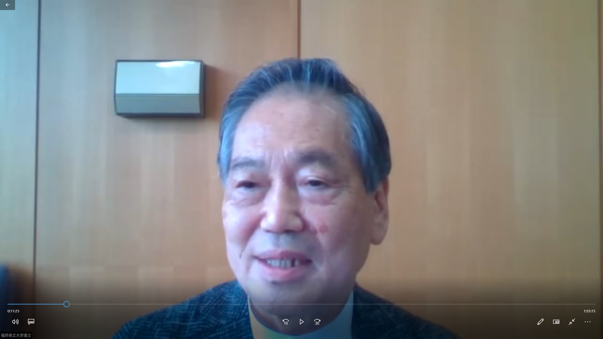 見学会(進士学長の発表)
